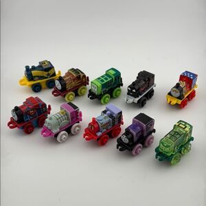 RARE Thomas & Friends Mini Toy Train Set of 10